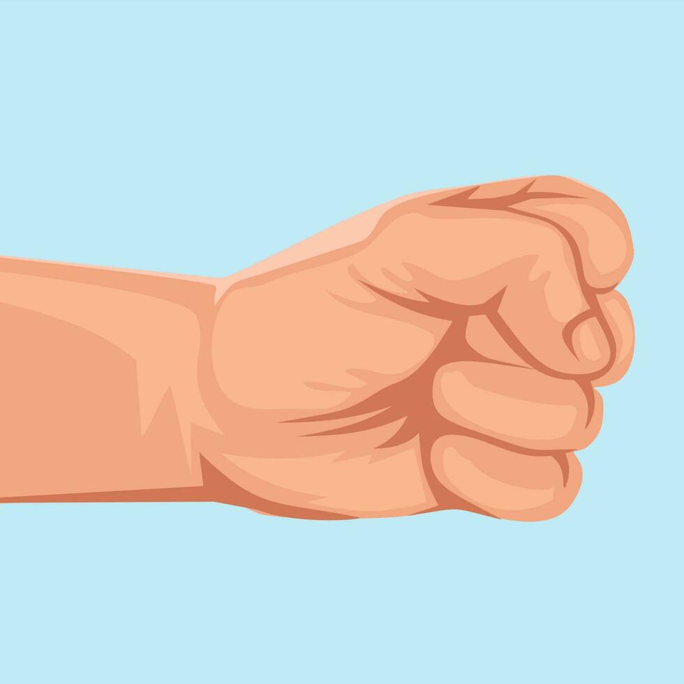 human hand gestures, flat illustration vector