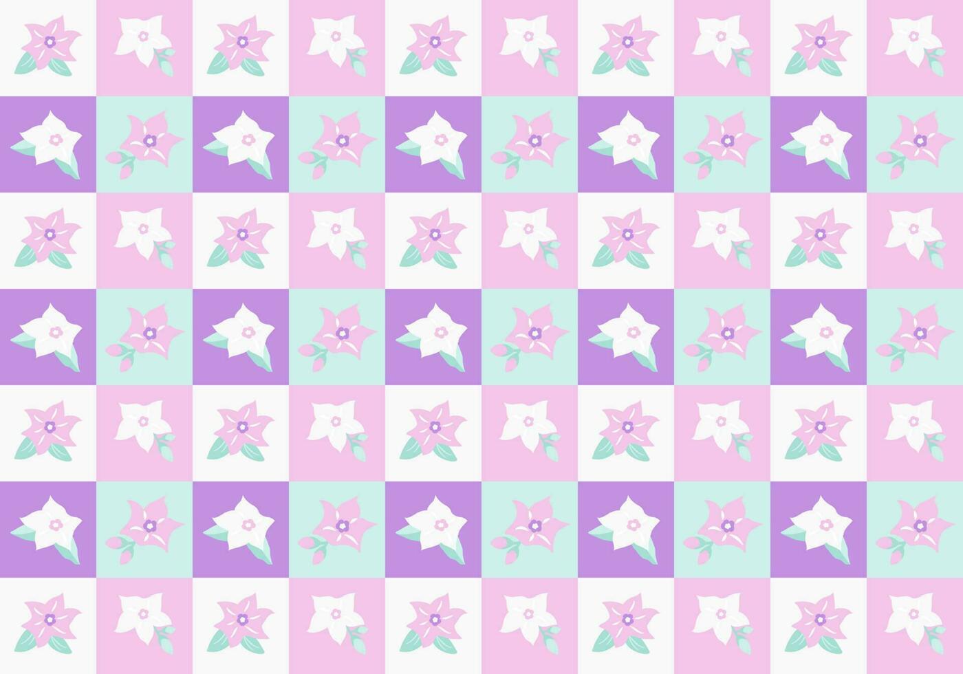 blooming Vallaris flower seamless pattern background vector