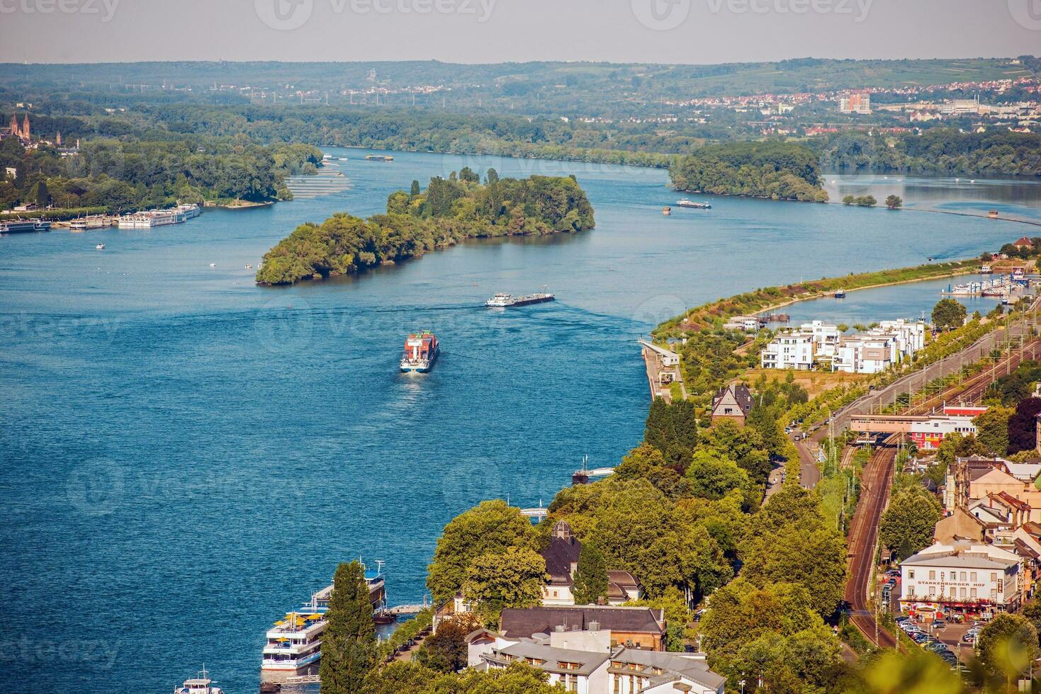 Rhine River in Bingen photo
