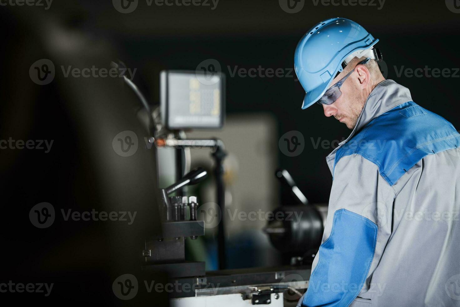 Industrial Caucasian Worker photo