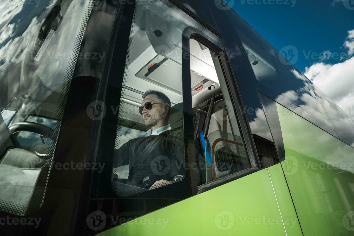 Modern Bus Coach Driver Job photo