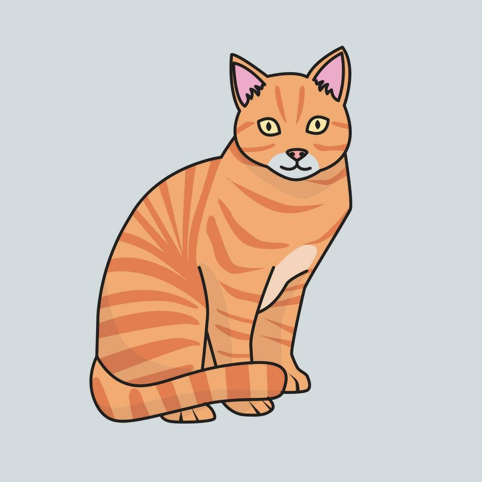 ilustración vector gráfico de gato