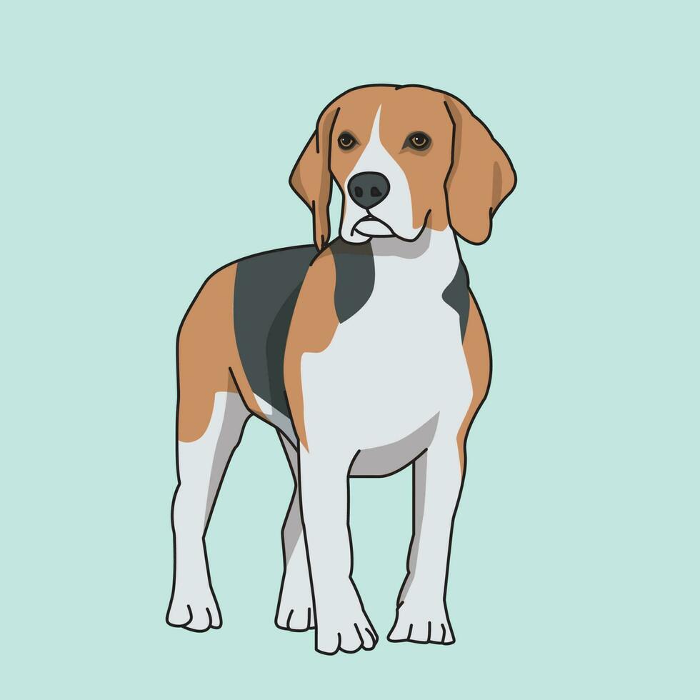 ilustración vectorial gráfico de perro vector