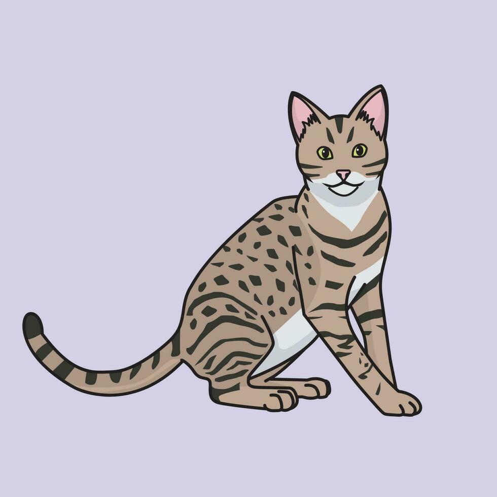 illustration vector graphic of cat