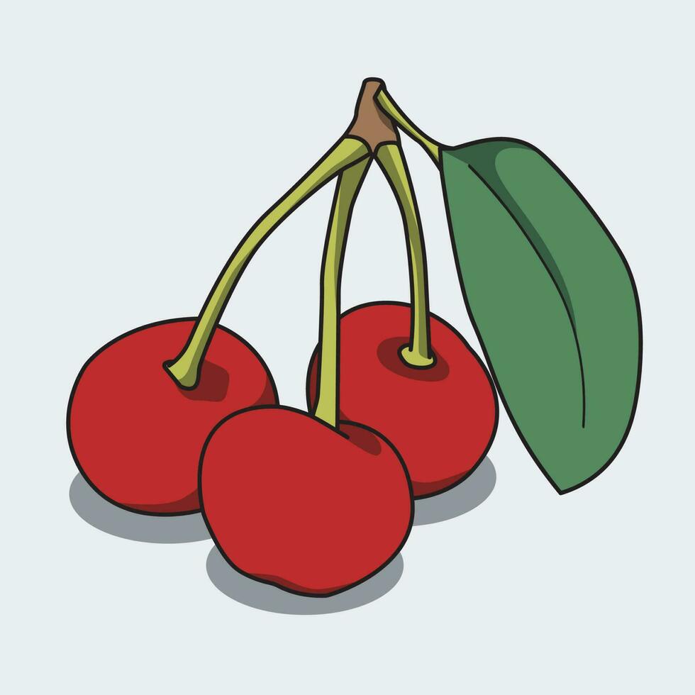 illustration vector graphic of fruit and vegetable