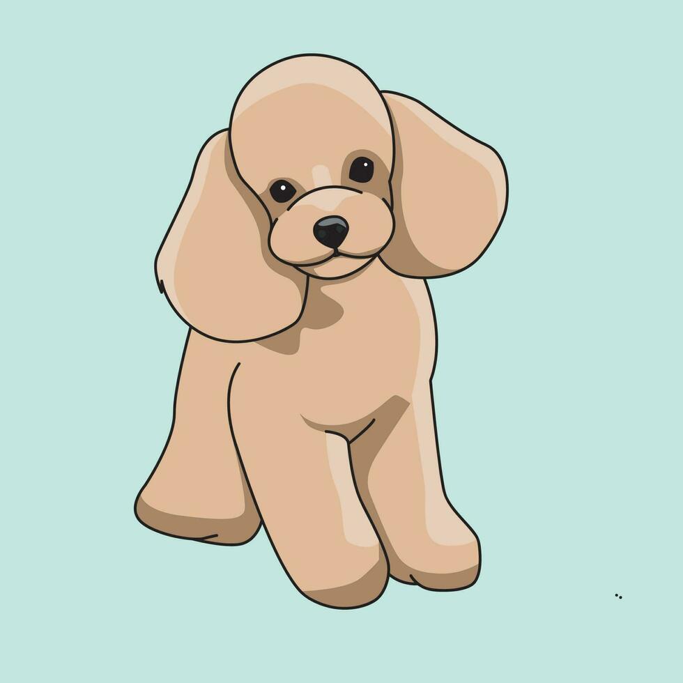 ilustración vectorial gráfico de perro vector