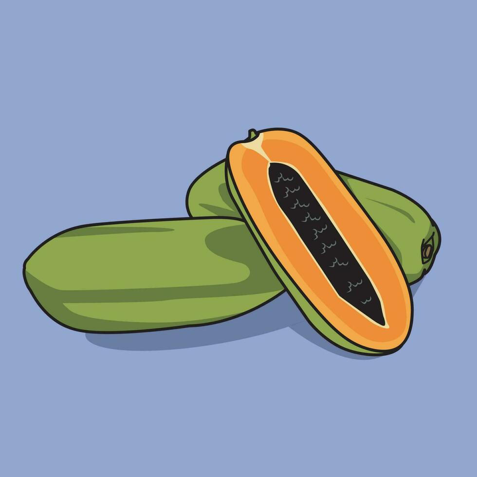 illustration vector graphic of fruit and vegetable