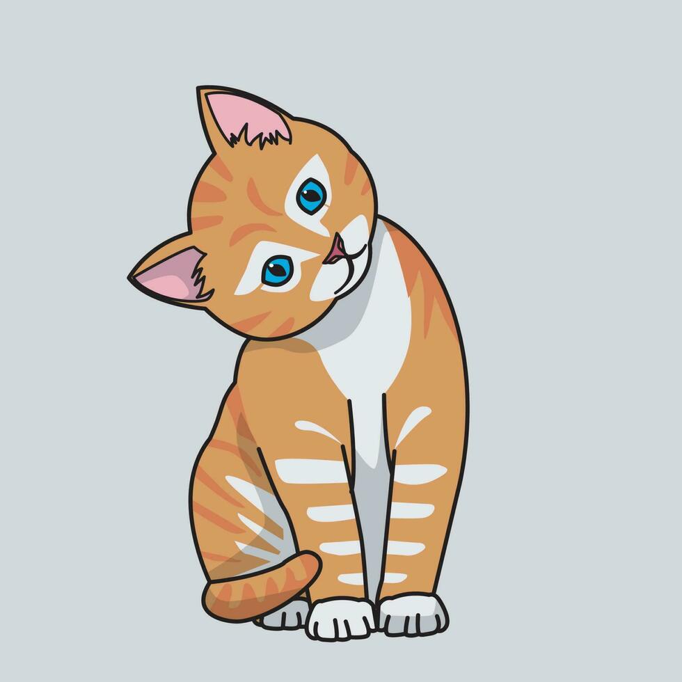 ilustración vector gráfico de gato