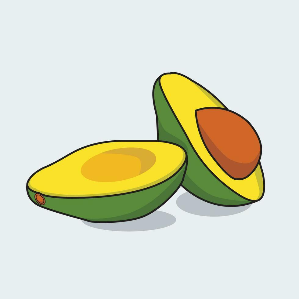 illustration vector graphic of fruit and vegetable