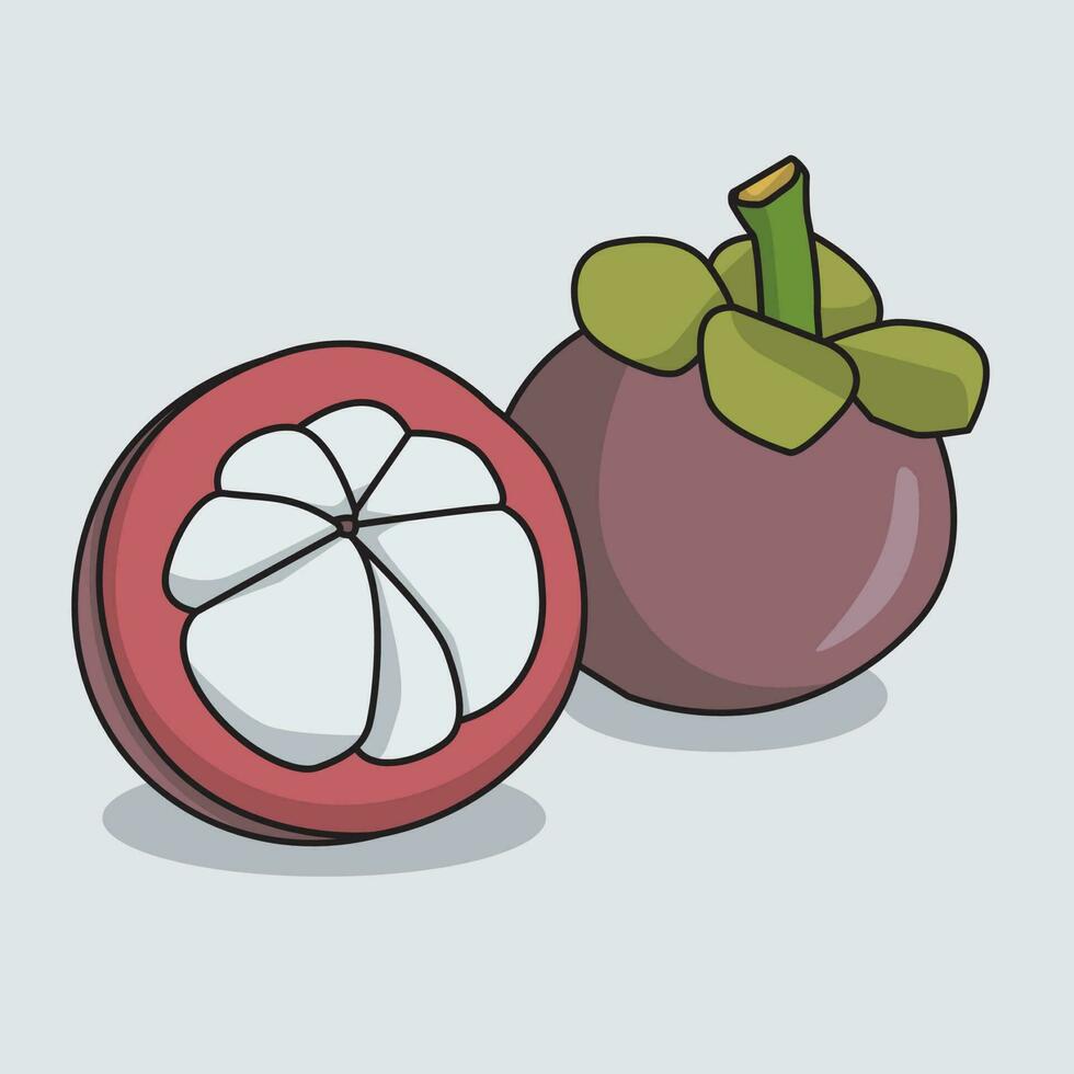 illustration vector graphic of fruit and vegetable