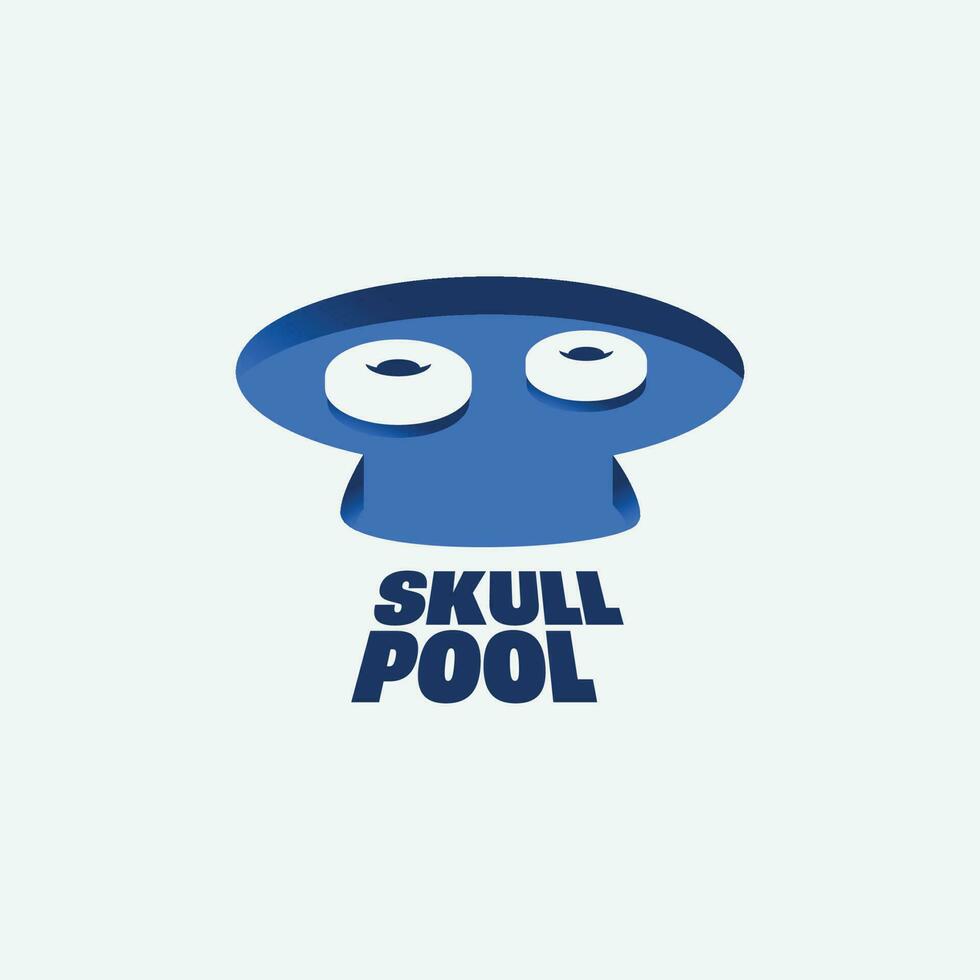 Skull Pool Logo vector