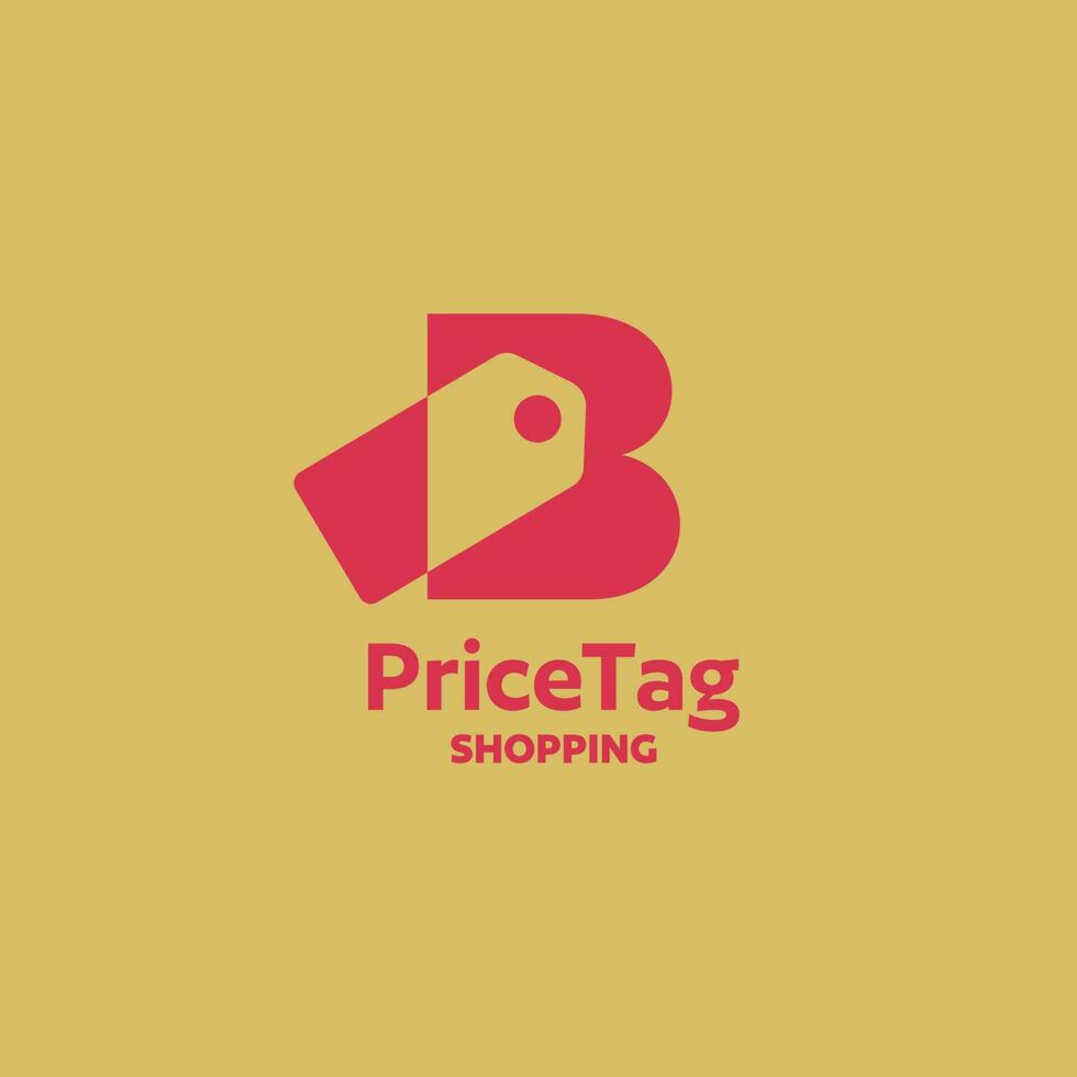 Alphabet B Price Tag Logo vector