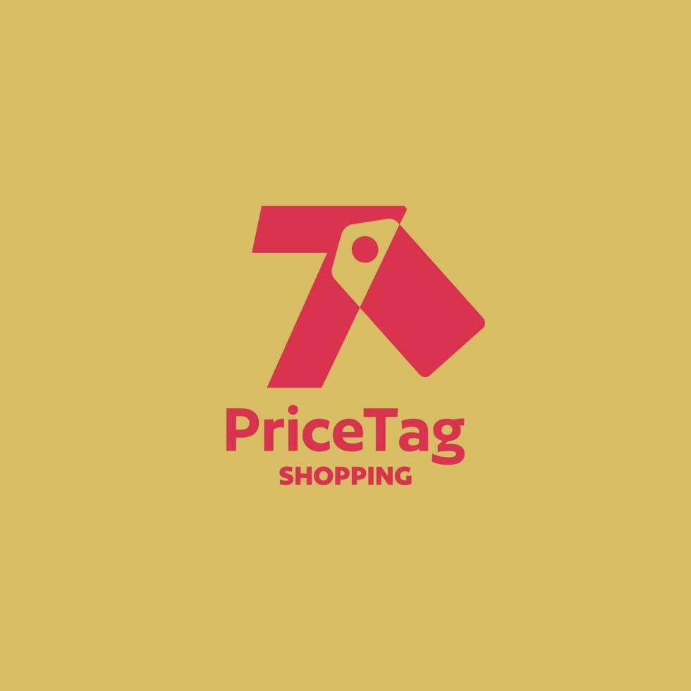 Number 7 Price Tag Logo vector