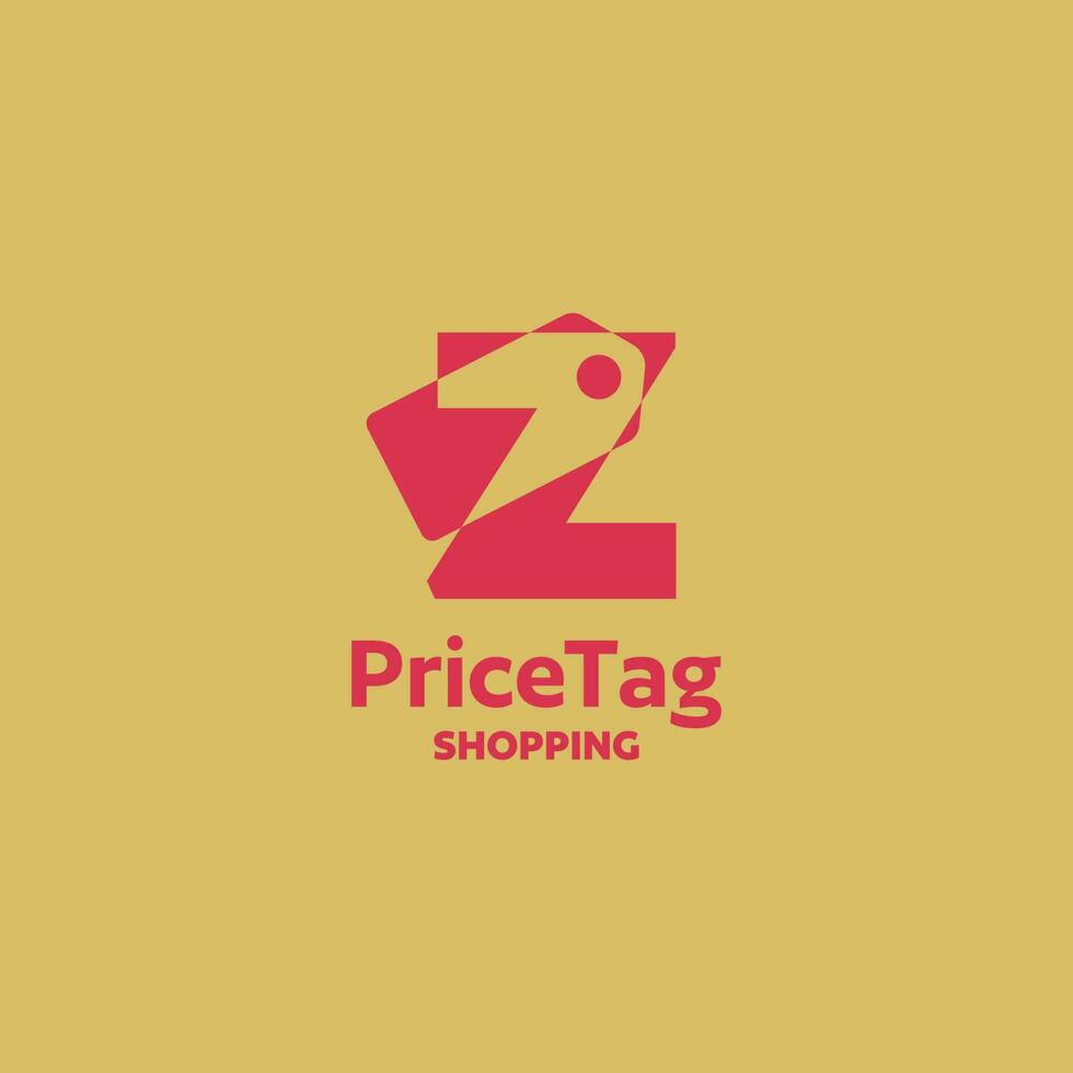 Alphabet Z Price Tag Logo vector