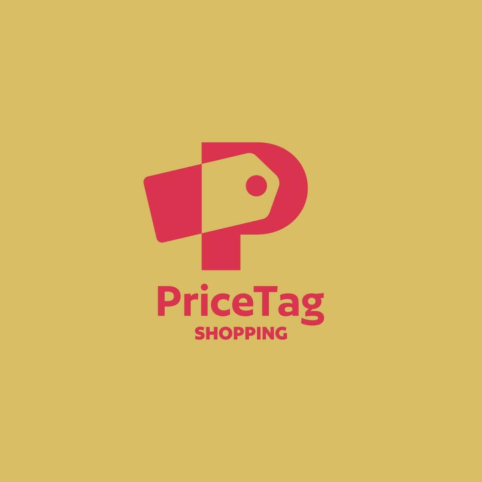 alfabeto pags precio etiqueta logo vector