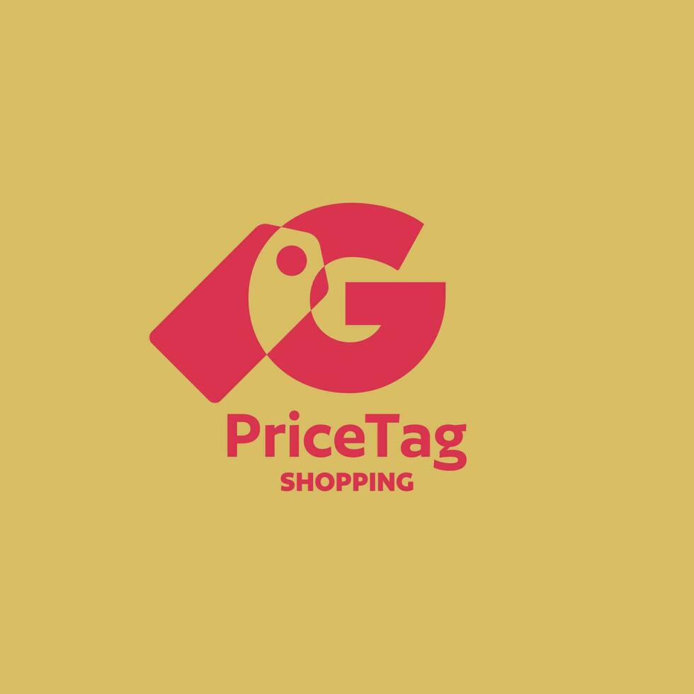 Alphabet G Price Tag Logo vector