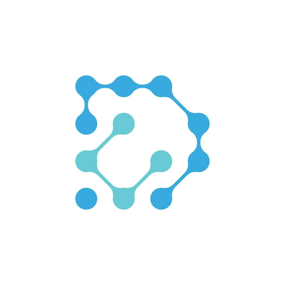 D Digital Tech Modern Creative Logo Design Vector