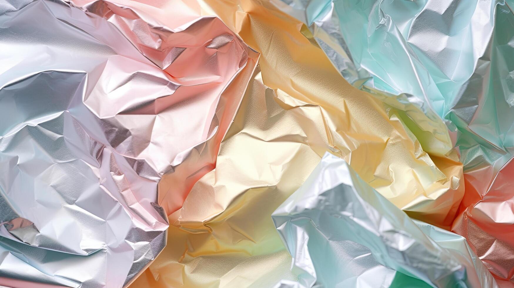 Pastel Crinkled Foil Pattern. Illustration photo