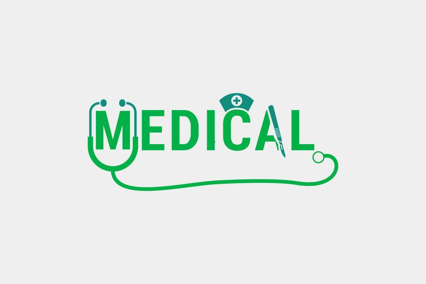 Medical logo design template element art vector suistable for business medical