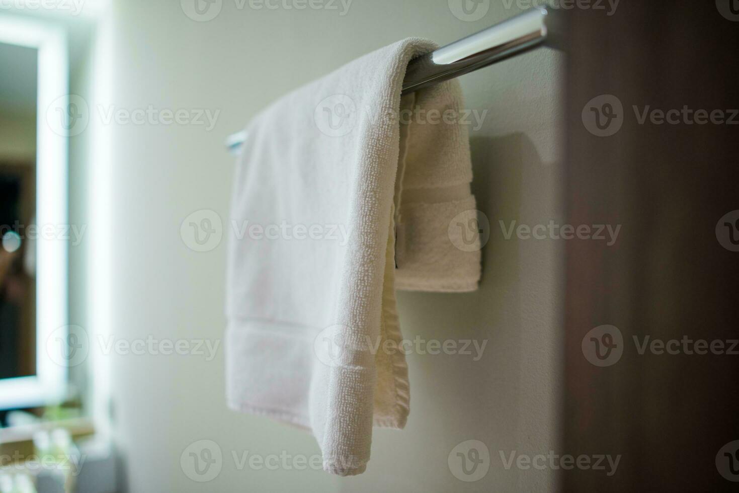 Fresh Clean White Towel photo