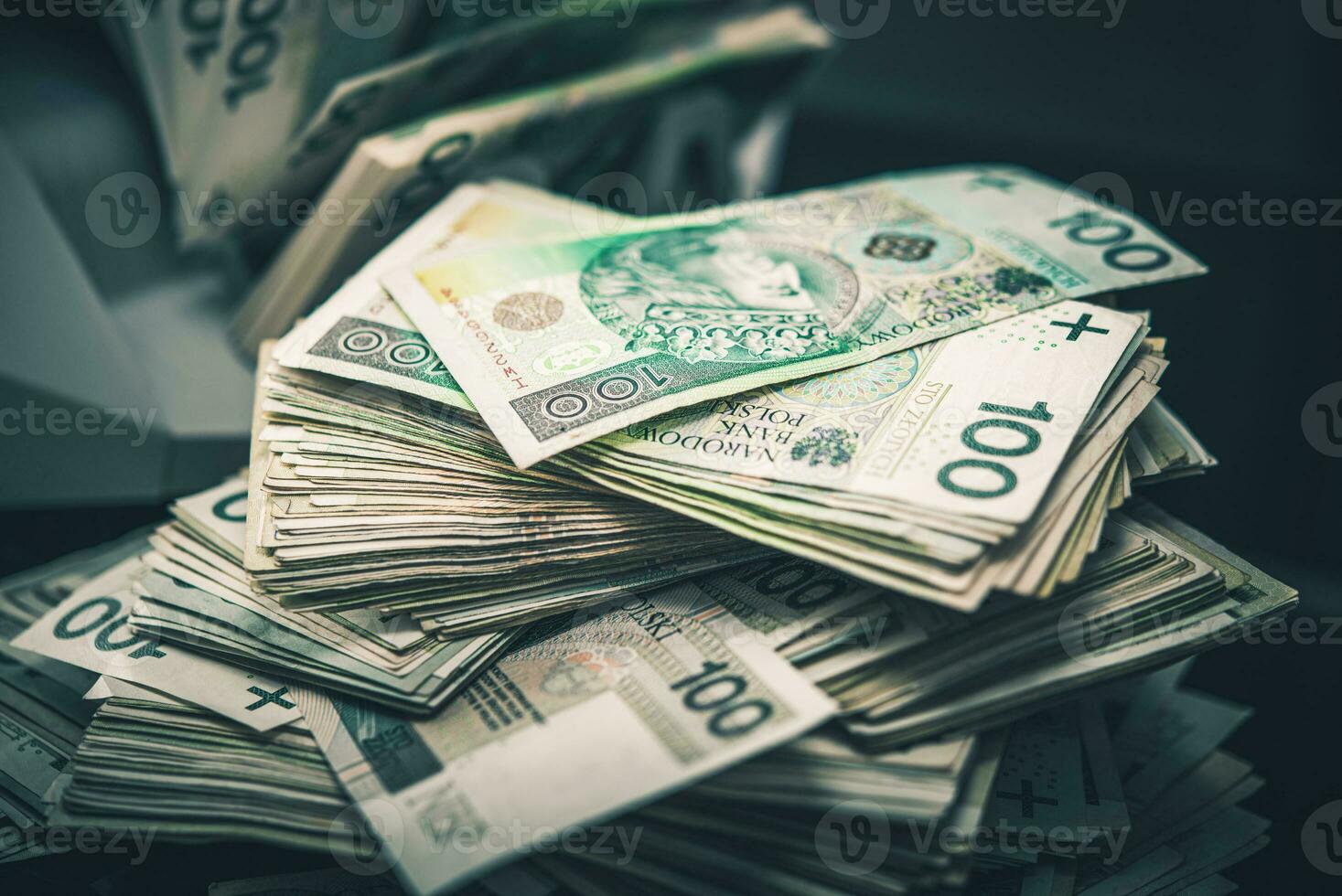 chash money on a table Stock Photo