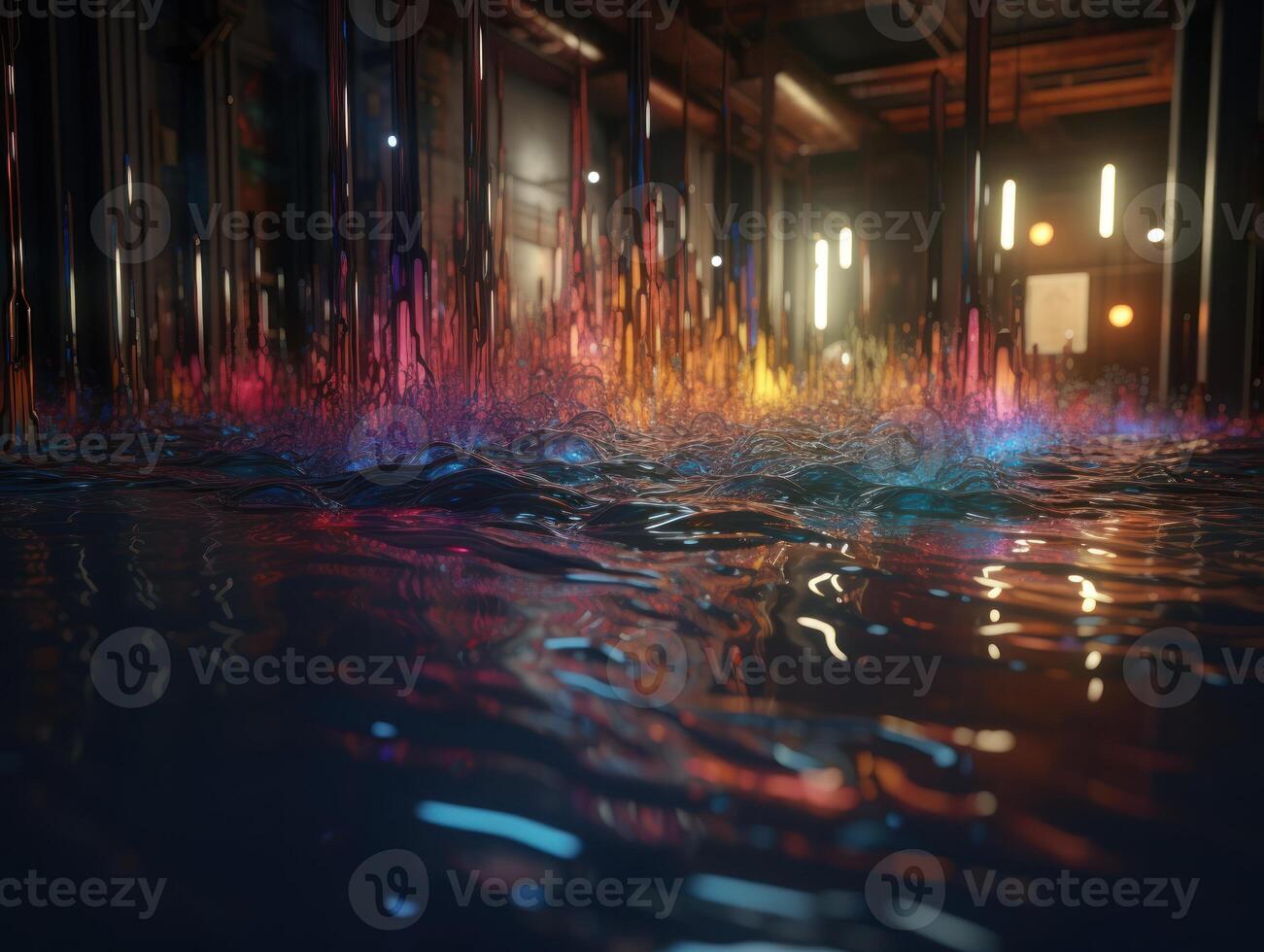 Big data visuliastion cyberspace created with technology photo