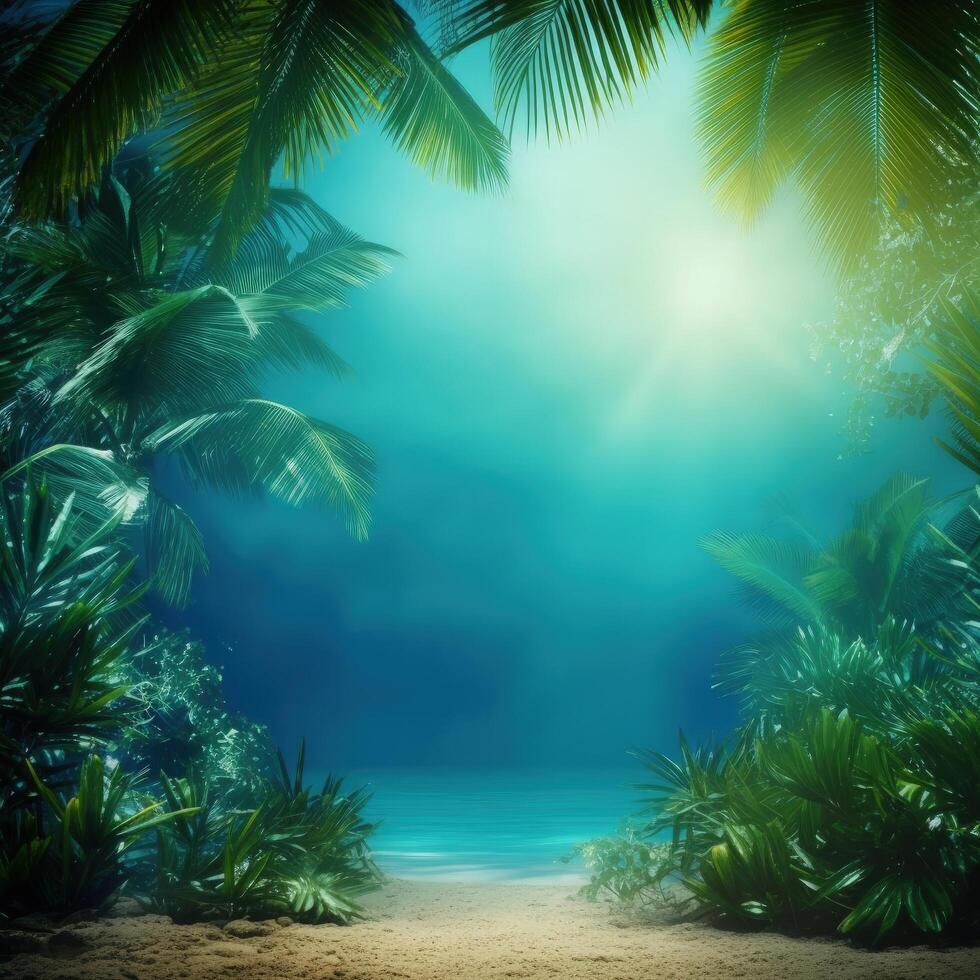 Magic tropical background. Illustration photo