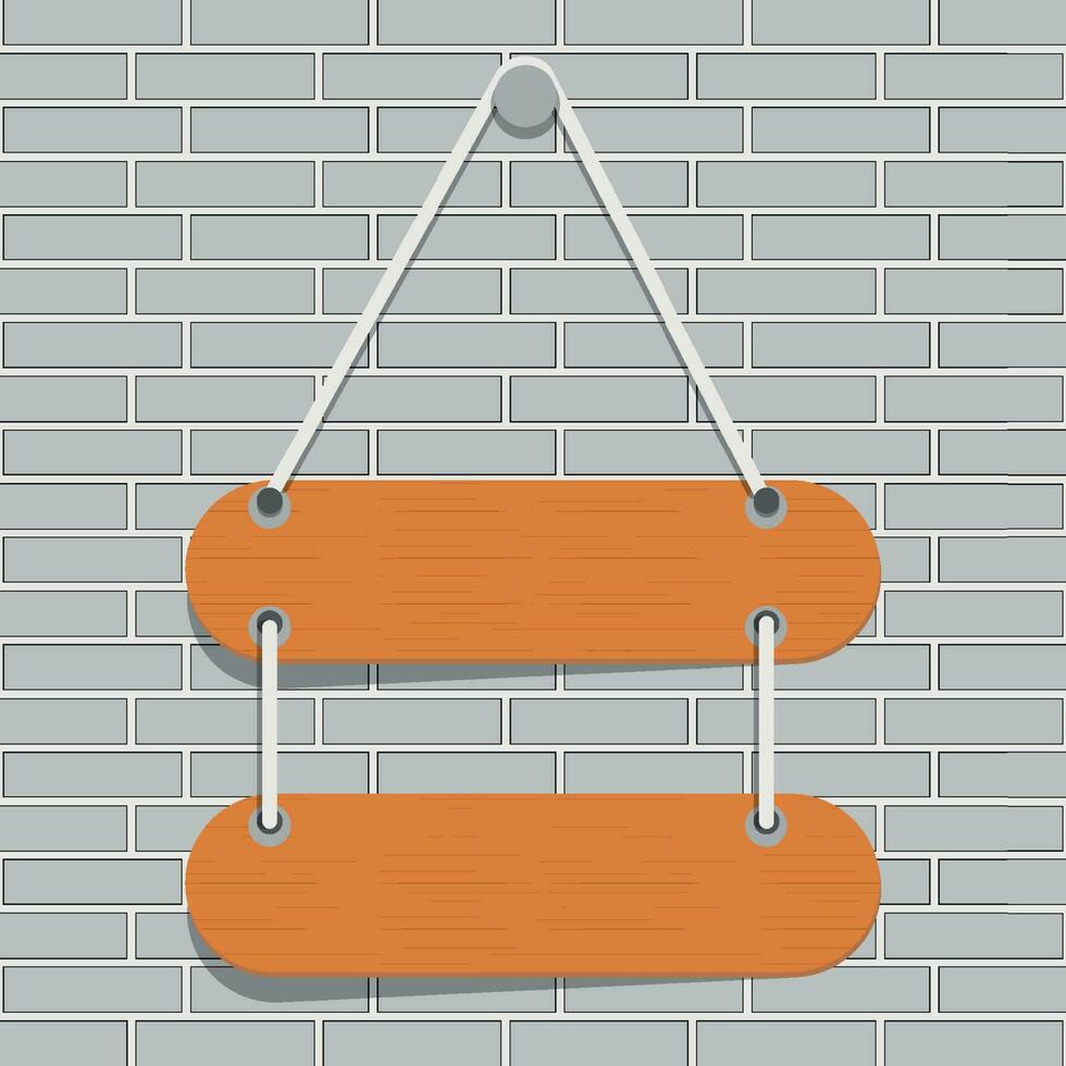 hanging signboard arrow vector illustration