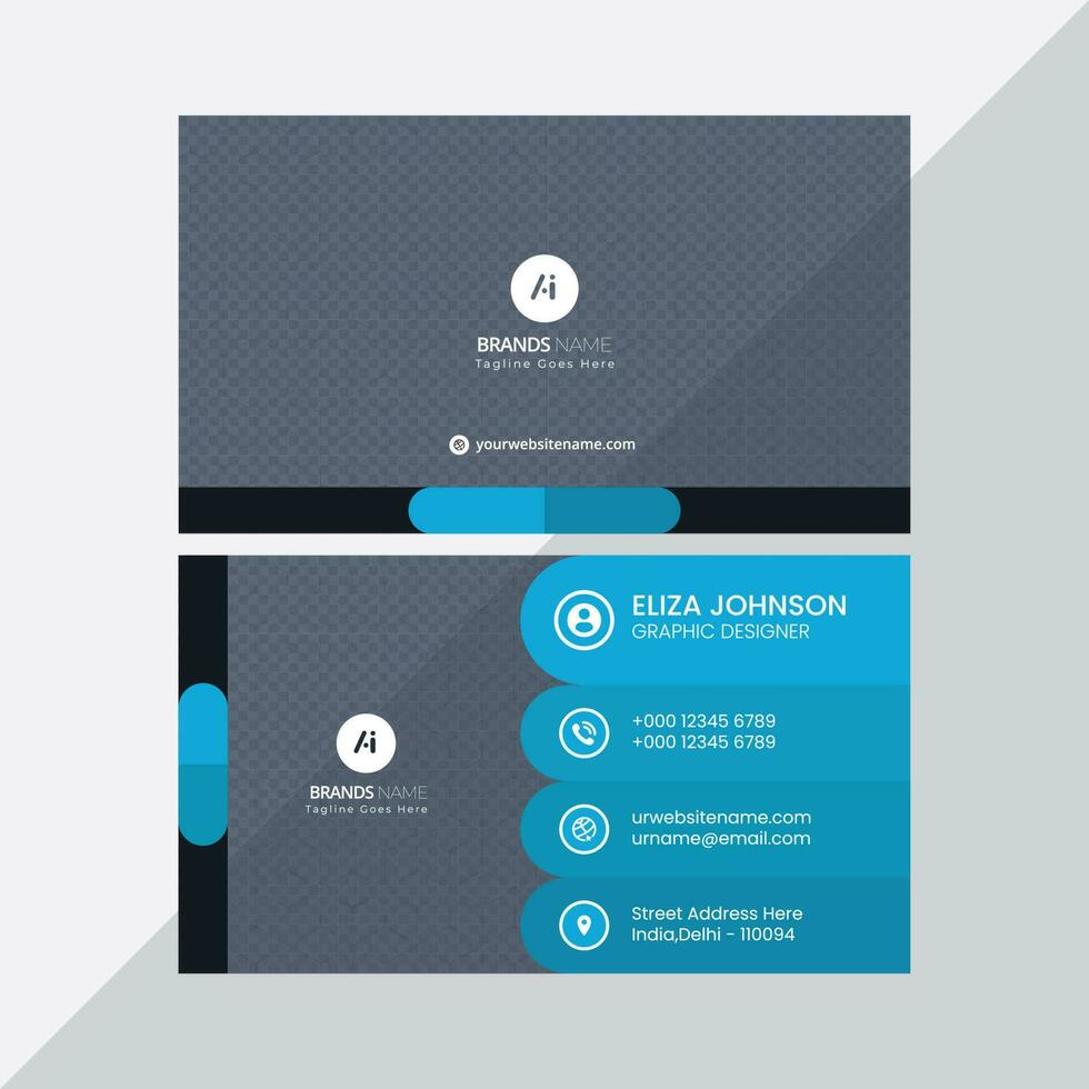 Corporate Vising Card Design vector