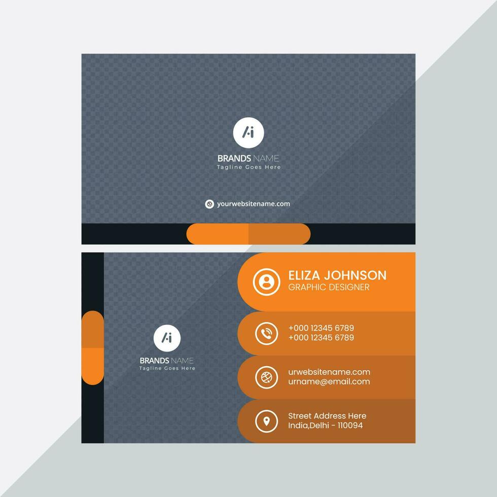 Corporate Vising Card Design vector