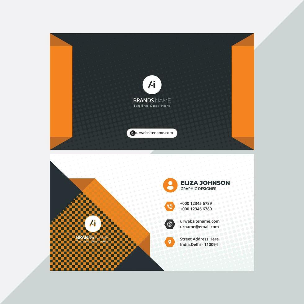 Corporate Vising Card Design vector