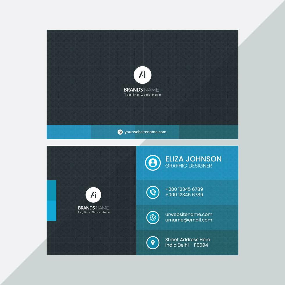 Corporate Vising Card Design vector