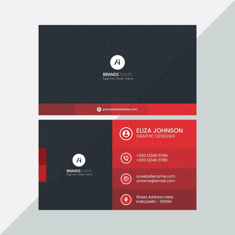 Corporate Vising Card Design vector