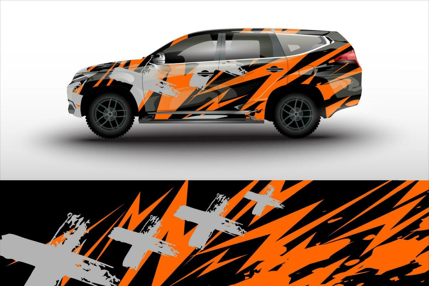 vector racing car sticker wrap livery design