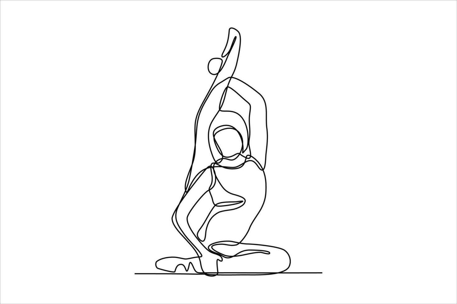 continuous line drawing of woman dancing ballet illustration 24530913 ...