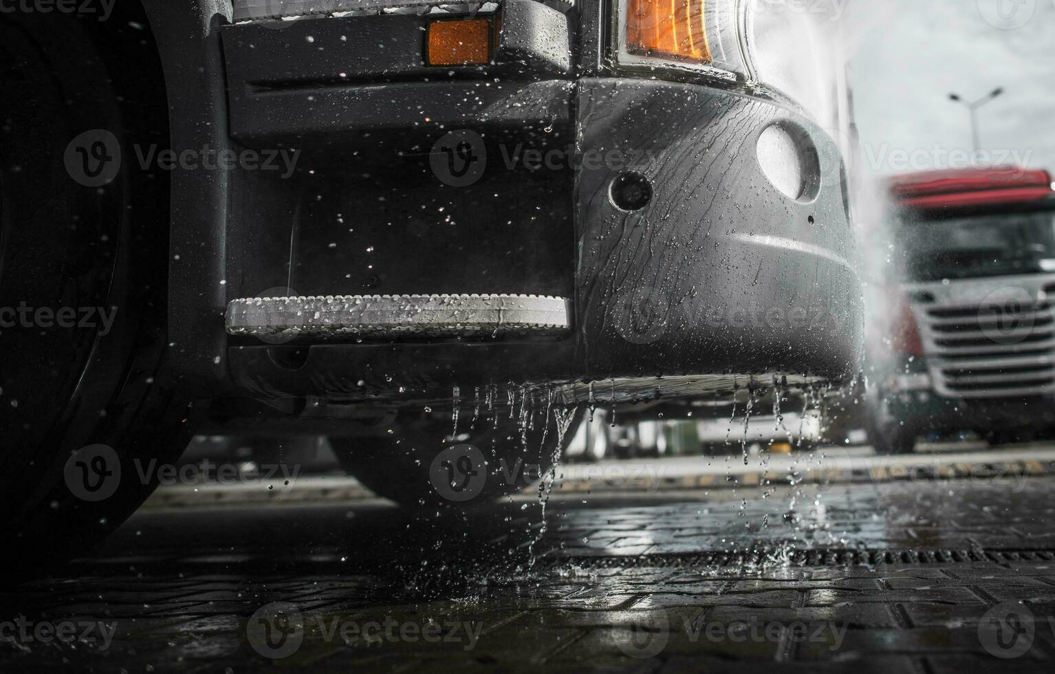 Pressure Washing the Truck photo