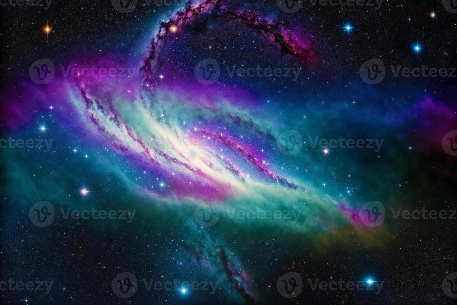 Space background. Cosmic Enigma. Capturing the Mysteries of a Black Hole in Space. photo