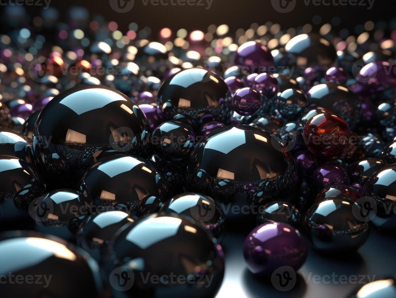 Futuristic abstract spheres geometric background created with technology. photo