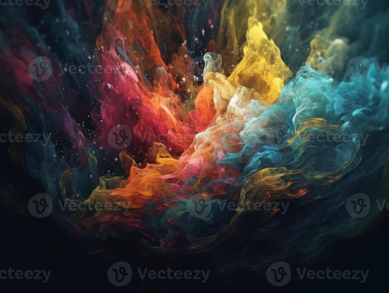 Abstract fractal. Fractal art background for creative design. Decoration for wallpaper, desktop, poster, cover booklet. Created with technology photo