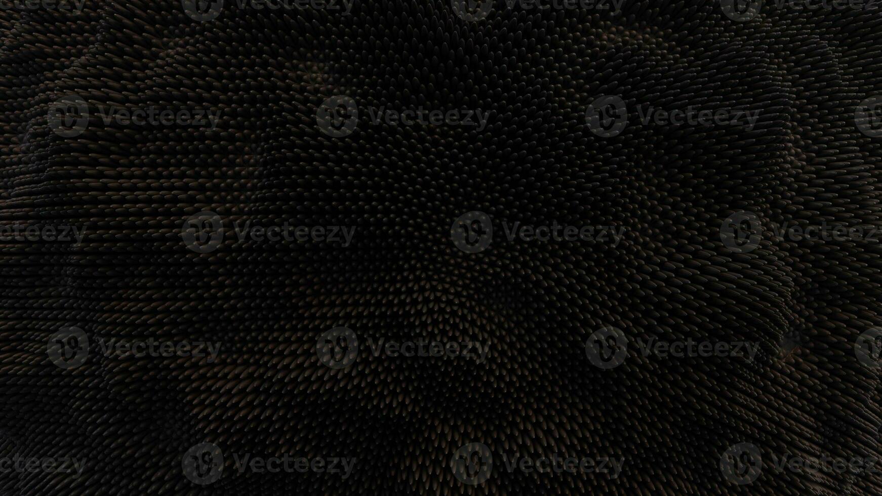 Abstract 3d rendering of wavy surface. Bended stripes background. Reflective surface photo