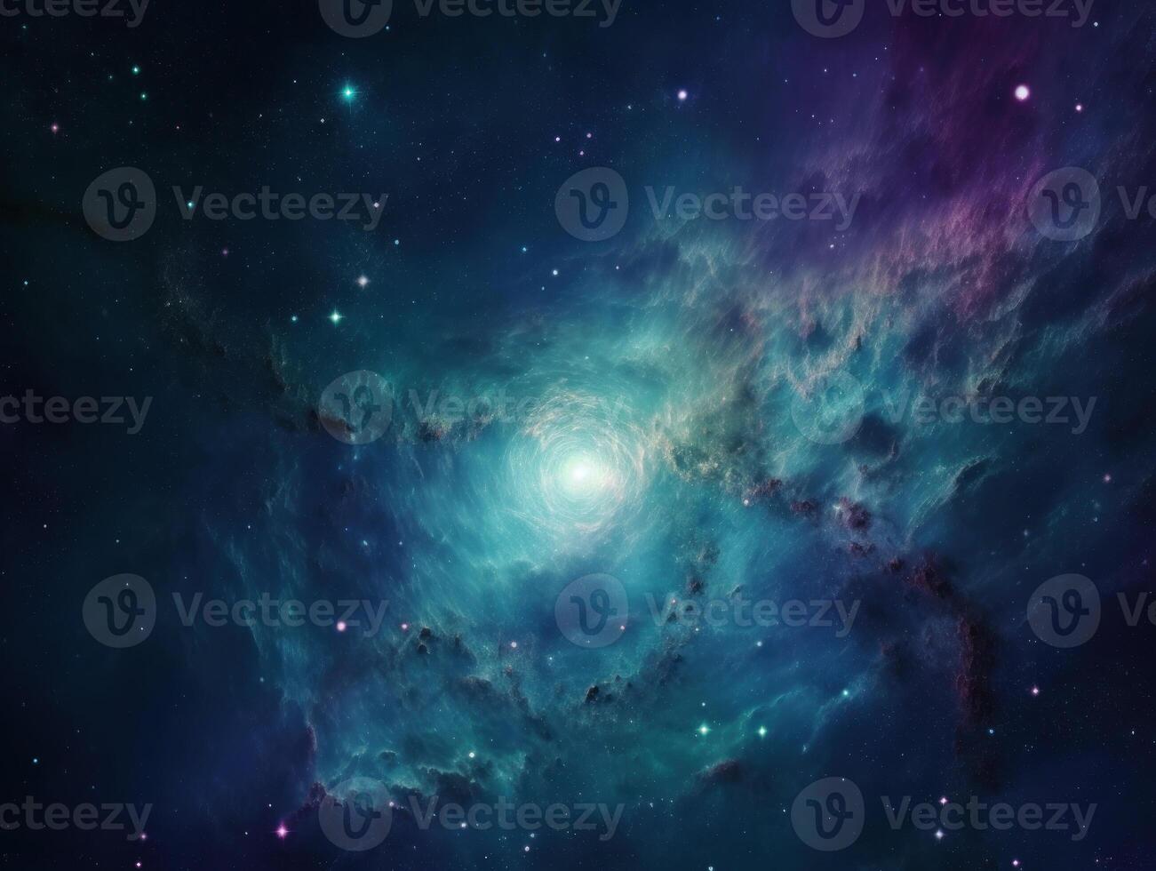 Night sky Universe filled with stars and nebula Galaxy abstract cosmos background. photo