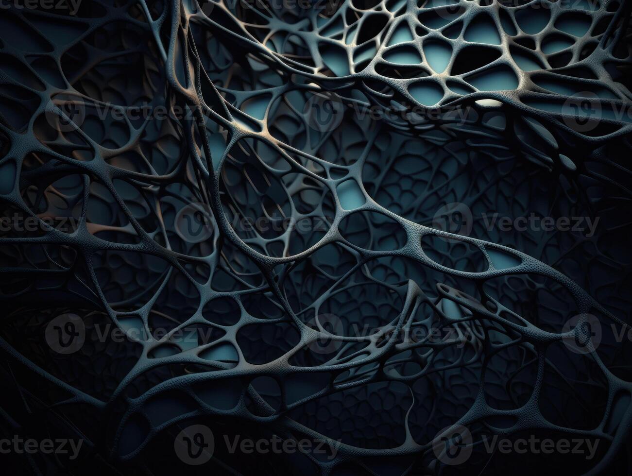 Dark black abstract background An abstract image featuring organic shapes and lines that intersect and overlap created with technology. photo