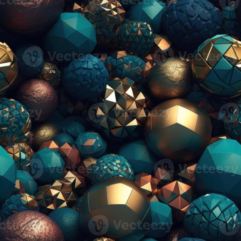 Colorful seamless geometric pattern created with technology photo