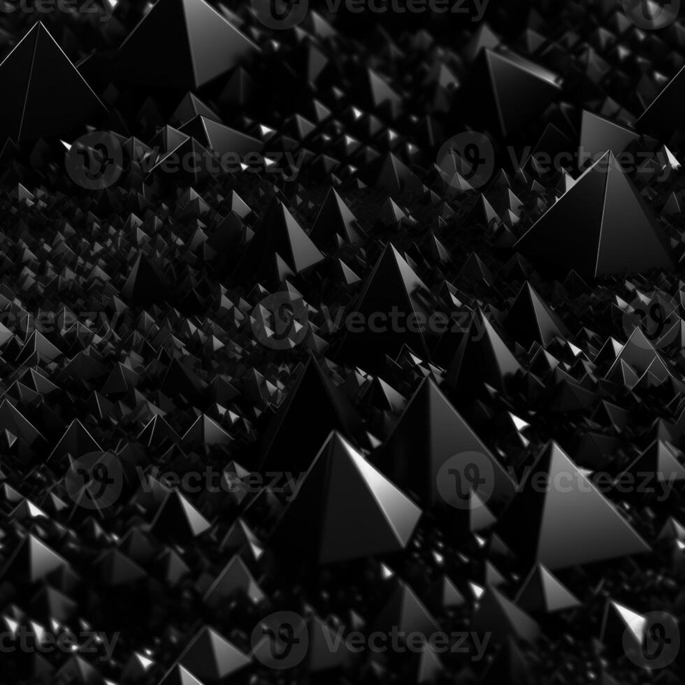 Dark black Geometric grid background created with technology photo