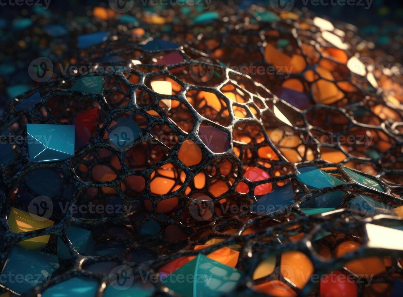 Colorful abstract background An abstract image featuring organic shapes and lines that intersect and overlap created with technology. photo