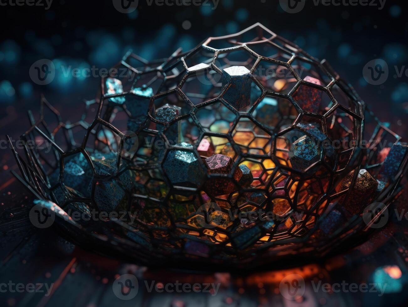 Colorful abstract background An abstract image featuring organic shapes and lines that intersect and overlap created with technology. photo