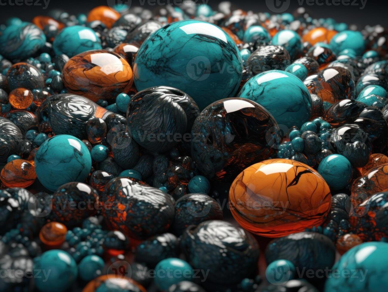 Translucent glass Stones and pebbles Abstract background with geometric shapes created with technology. photo
