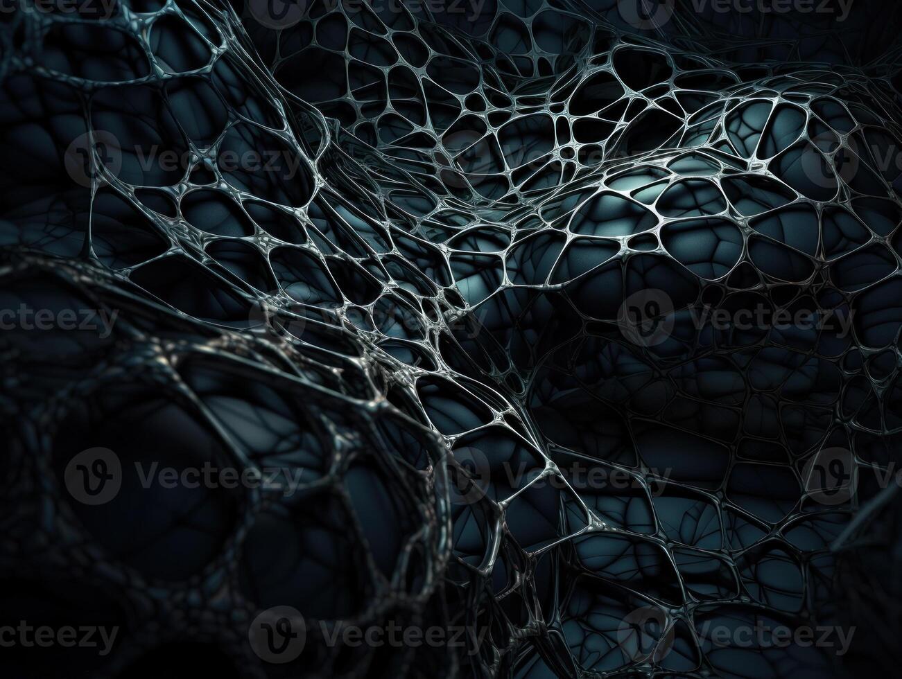 Dark black abstract background An abstract image featuring organic shapes and lines that intersect and overlap created with technology. photo