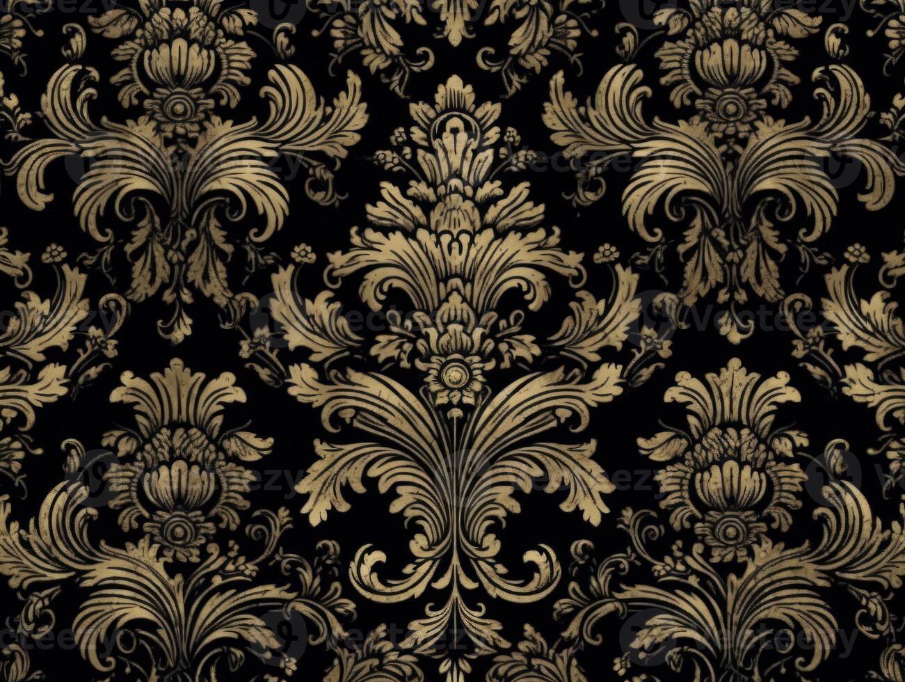 Royal vintage Victorian Gothic background Rococo venzel and whorl created with technology. photo