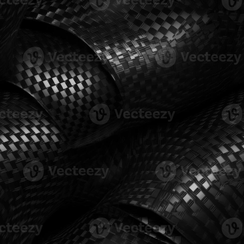 oscuro negro geométrico cuadrícula antecedentes creado con generativo ai tecnología foto